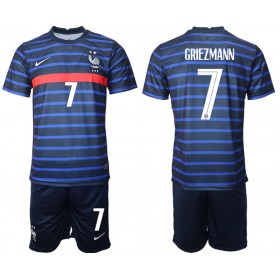 Frankrijk Antoine Griezmann 7 Kind Thuis Tenue EK 2020